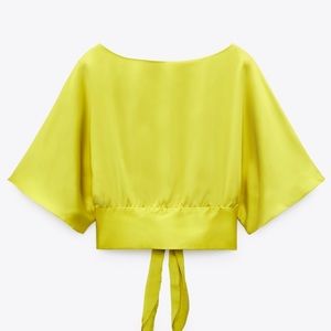 Zara Satin Blouse NWT